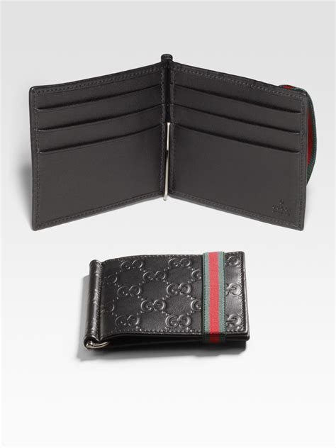 gucci mens money clip|gucci wallet with money clip.